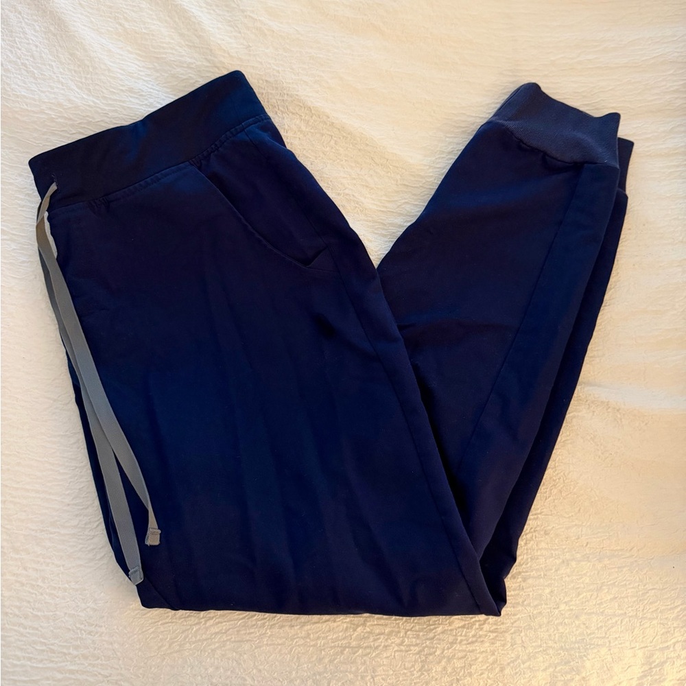 Figs Navy Blue Drawstring Jogger Pants